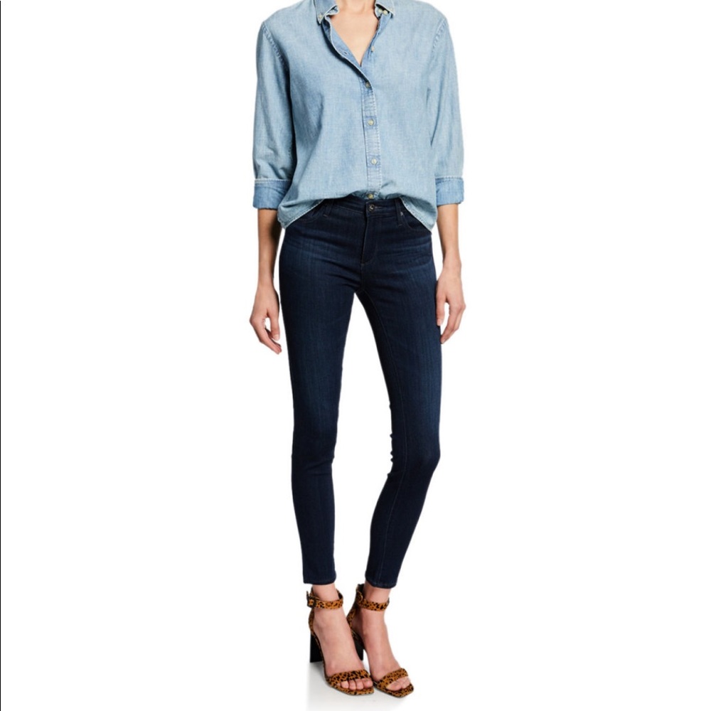 AG Legging Ankle Skinny Jean in Coal Grey
